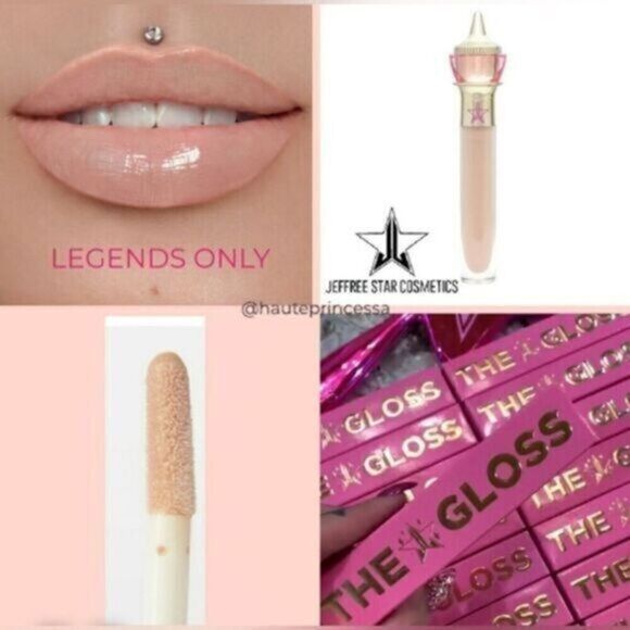 NWT Jeffree Star The Gloss “Legends Only” Lip Gloss New In Box - Soft Nude - Picture 1 of 8